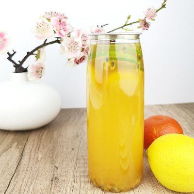 Soki tłoczone na zimno Butelki z plastikowym pojemnikiem 500 ml Kwiatowe dno