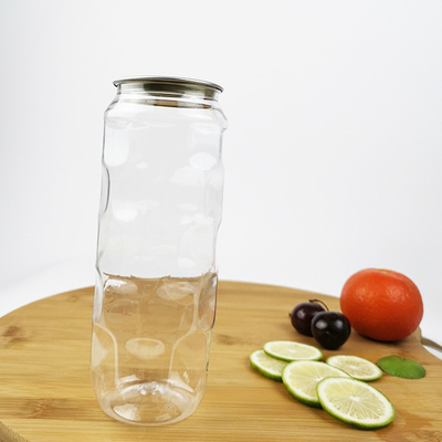 Plastikowe słoiki z herbatą z mlekiem i pojemnikiem na żywność o pojemności 0,5 l z łatwą pokrywą
