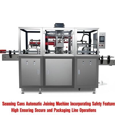 Automatyczna zgrzewarka do puszek z funkcjami bezpieczeństwa zapewniającymi bezpieczeństwo i działanie linii pakującej