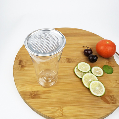 Food Grade Transparent 400 ml plastikowa butelka wody PLA z okrągłymi pokrywkami zatrzaskowymi
