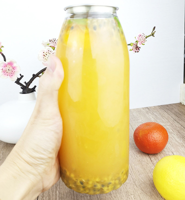 1000 ml PET plastikowe butelki do przechowywania soku z łatwym do wyciągnięcia pokrywą, klasy żywnościowej do herbaty, mleka, zimnych