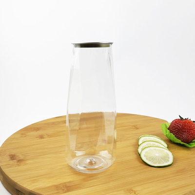 500 ml plastikowa butelka z wodą, w kształcie diamentu, bezpieczna dla żywności pojemniki do przechowywania bez BPA/butelki z sokiem do zbóż, mąki, cukru