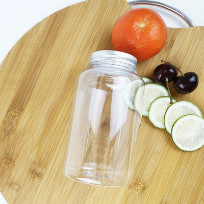 Zaokrąglone plastikowe puszki do przechowywania żywności o pojemności 600 ml z zakrętkami Napoje Napoje Mleko