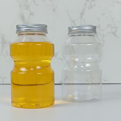 0.5L Food Grade PET Plastikowe butelki Kapsle Pierścień Wiadro Kształt Soku Mleko