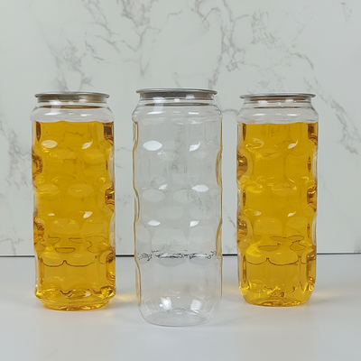 Domowe napoje Herbata mleczna 500 ml przezroczyste plastikowe słoiki z pokrywką Easy Pull